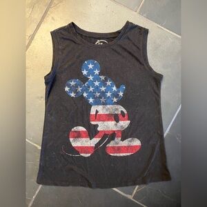 Women’s Size Medium Disney Black and Red Mickey Mouse Patriotic Top